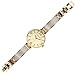 Anne Klein Women's AK/2210IMGB Gold-Tone and Ivory Marbleized Bangle Watch