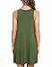 PCEAII HWomen’s Summer Sleeveless Pockets Swing T-shirt Casual Dresses