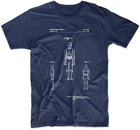 PatentPrints Star Wars C-3PO Patent T Shirt