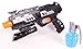 Tevelo 2 In 1 Shooting Gun Toy By Super Sniper Weapon Toy - Great Fun Foam Blaster Toy With Foam Darts, Water Polymer Balls And Dartboard