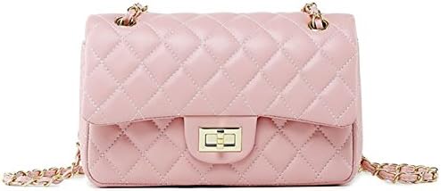 Women's Chain Quilted PU Leather Shoulder Bag