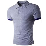 Men's Tee,Neartime Slim Sports Short Sleeve Polo Shirt T-shirts Tops for Work