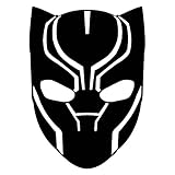 Marvel Comics Avengers Black Panther Head, Black, 6 Inch, Die Cut Vinyl Decal, For Windows, Cars, Trucks, Toolbox, Laptops, Macbook-virtually Any Hard Smooth Surface