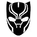 Marvel Comics Avengers Black Panther Head, Black, 6 Inch, Die Cut Vinyl Decal, For Windows, Cars, Trucks, Toolbox, Laptops, Macbook-virtually Any Hard Smooth Surface