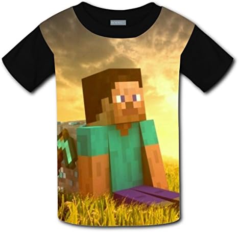 DUANZHENGXIA Customized Minecraft Various Printed Children Tees Short Sleeve T-shirts Boys Girls XL