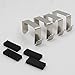 YYST Over Door Hooks Shoe Organizer Hooks Fit Up to 1-3/4 Inch Door Nickel Steel 4/PK