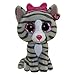 TY Beanie Boos - Mini Boo Figure - KIKI the Grey Tabby Cat (2 inch)