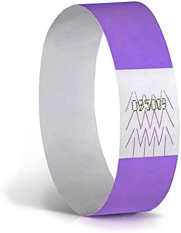 Concept Wristbands: Tyvek Wristband, 3/4", Neon Purple (Pack of 200)
