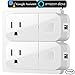Smart Plug, VIMVIP [2 Pack] Wireless Mini Smart Plugs Outlet USB Charging Wifi Socket Compatible with Amazon Alexa, Google Home to Remote Control, Button Switch and More by IOS/Android Devices (White)