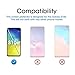 amFilm Glass Screen Protector for Galaxy S10e, Tempered Glass, Full Screen Adhesive, with Easy Installation Tray (Black)