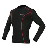 OUTOF Men's Long Sleeve T-Shirts Baselayer Cool Dry Compression Top Running Yoga Rashguard MTL7117