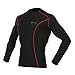 OUTOF Men's Long Sleeve T-Shirts Baselayer Cool Dry Compression Top Running Yoga Rashguard MTL7117