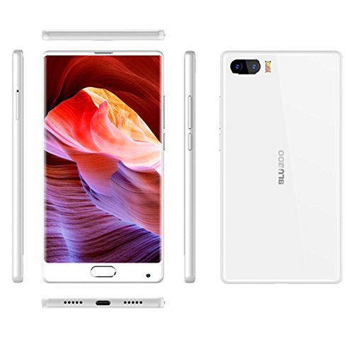 BLUBOO® S1 4G LTE CAT6 Smartphone Android 7.0 Nougat 5.5 Inch [Full-Screen], 4GB RAM 64GB ROM, 5.0MP + 13.0MP Cámara Interna y 3500 mAh Batería ? [Blanco]
