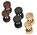 3 Pairs/Pack Wood Cheater Fake Ear Plugs Gauges Illusion Screw Stud Earrings for Men and Women