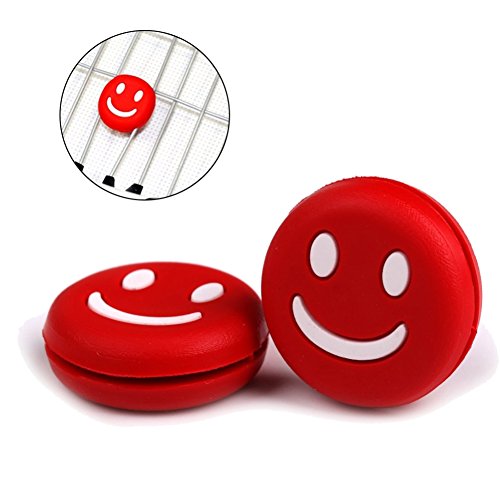 Potato001 3Pcs Cute Smile Face Design Tennis Racquet Shock Absorber Vibration Dampener (Mixed Color) - Thumbnail 2