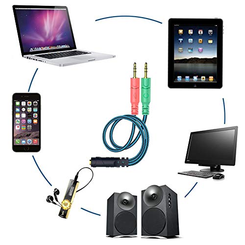 2 Headphones+Convertors+Headphone+Microphone+Simultaneously