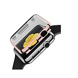 For Apple Watch accessories,Elaco Fashion Sporting Goods soft comfortable Sports Ultra-Slim Electroplate PC Hard Case Cover For Apple Watch Series 2 42mm (Rose Gold)