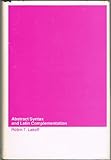 Abstract Syntax and Latin Complementation, Lakoff, Robin T., 0262120275