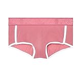 Victoria's Secret PINK Logo Boyshort Panty Soft Begonia (Medium)