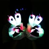 Lighting Gloves, LED Color Changing Bear's Paw Gloves Wardrobe Accessory for Party, Festival ,Christmas, White, 1 Pair
