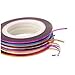 Perfect shopping 30 pcs Mixed Colors Nail Tape Stripe Decoration Sticker Hologram