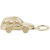 Suv Charm In 14k Yellow Gold, Charms for Bracelets