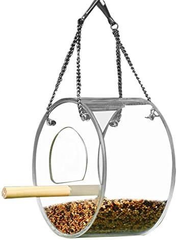 Bird House Window Modern Bird Feeder Bird Feeding Station Transparent for Hanging