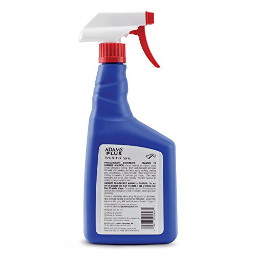 Adams Plus Flea and Tick Spray for Cats and Dogs, 32 Oz