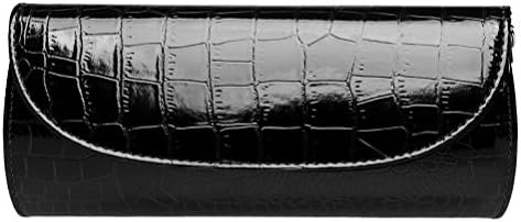 EUBags Evening Clutch, Womens Croc Skin Embossed Clutch Purses For Party And Wedding Black