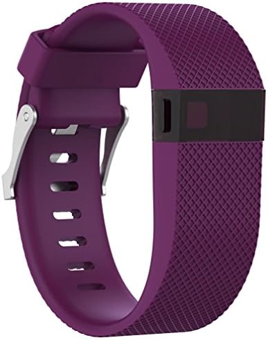TOPUNDER Small Replacement Silicone Band Strap Wristband Bracelet For Fitbit Charge HR (Purple)