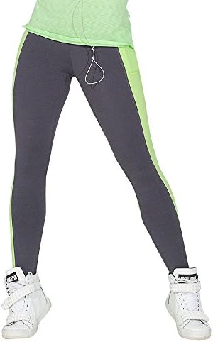 Labellamafia Fitness Lemon Pocket Black/Green Legging (Medium)