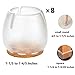 Bloss Chair Leg Caps Silicone Floor Protector Furniture Table Feet Covers Fit Round Legs Diameter from 1-1/5 to 1-4/5 Inch(Pack of 8)(Wear-Resistant Anti-Skid Prevent Scratches)