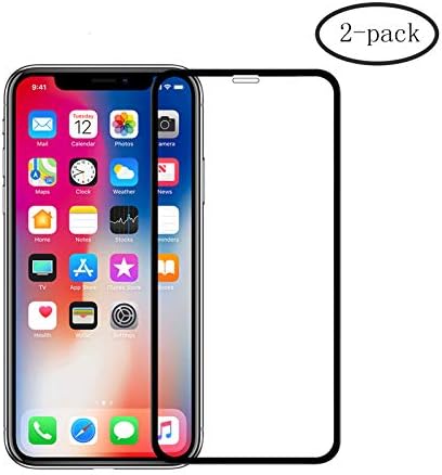 Tempered Glass Screen Protector Compatible for iPhone Xs Max, [9H Hardness] [3D Curved] [Bubble Free] [Anti-Scratch] iPhone Xs Max Screen Protector