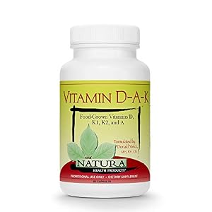 Natura Health Products – Vitamin D-A-K, Bone, Heart and Vision Supplement – with Strength Supporting Vitamins D3 5000 IU…