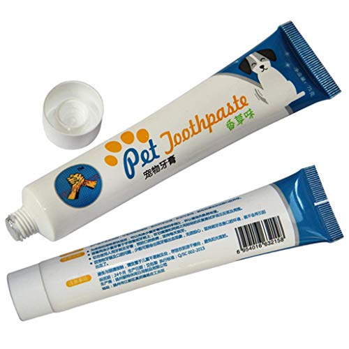 Dog Dental Care Tartar Control Kit for Dogs - Toothpaste, Toothbrush & Fingerbrush - Pet Cat Toothbrush Puppy Dog Finger Toothbrush - Reduces Plaque and Tartar Buildup - 4 Piece Kit (Beef Flavor)