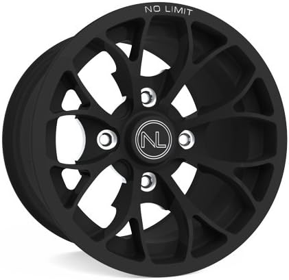 No Limit AM1009NN 14x8 Venom ATV Wheel in Standard Standard Style for Honda, Yamaha, Kawasaki Brutforce - Matte Black