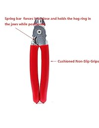 NIDAYE Juego de alicates rectos y 200 piezas de alicates galvanizados de aro   Kit de instalación de tapicería Bungee cordones de choque jaulas para mascotas de animales equipajes trampas maleado bolsas de carne cerradura riel