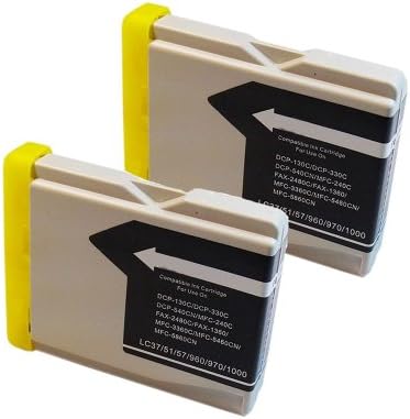Inkcool Brother LC51 BLACK 2-Pack Compatible Black Ink Cartridge for MFC 230C 240C 350C 440CN 465CN 3360C 5460CN 5860CN 665CW 685CW 845CW 885CW