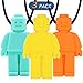 QUALEAP AMBER Sensory Chew Necklace for Kids, Boys or Girls - Oral Sensory Chew Toys Teether Necklace Chewing Necklace - Designed for Autism, ADHD, Oral Motor Boys BPA Free - 3 Pack