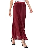 Kate Kasin Women's Retro Summer Pleated Maxi Long Skirt KK614