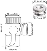 Zotti Tap Diverter M22 x M24 Chrome Faucet Adapter for Sinks Showers Bidet view 6