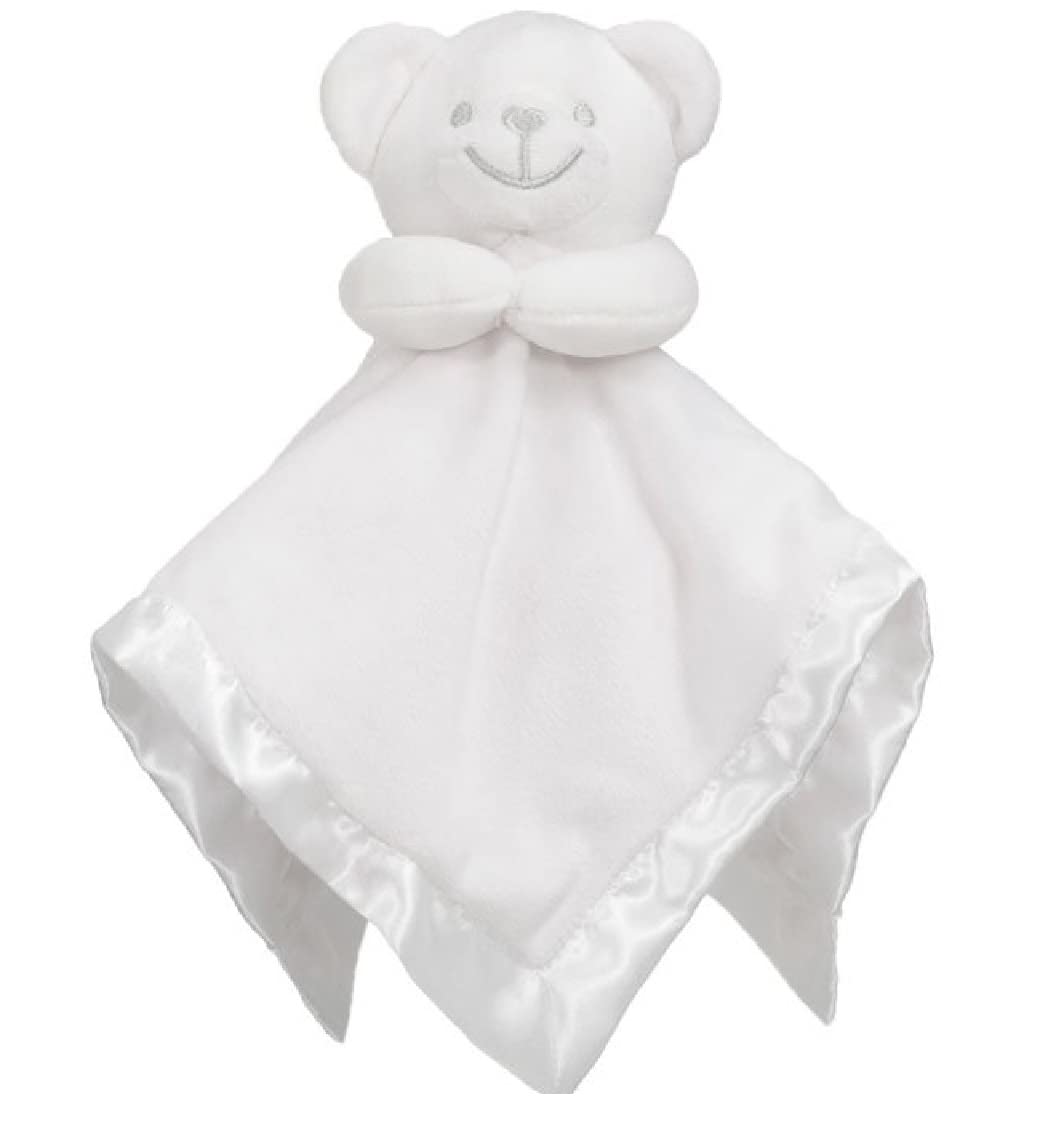 OnlyBee Baby Bear Satin Lined Comforters - 4 Colours (White)