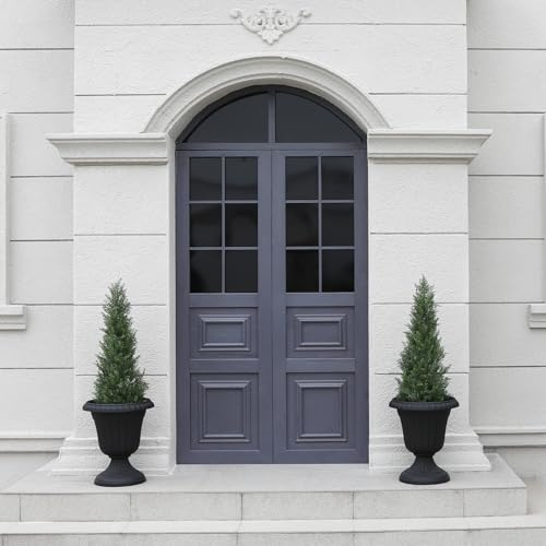 3FT Artificial Cedar Topiary Trees for Outdoors Potted Fake Cypress