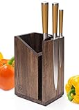 Magnetic Knife Holder and Wood Utensil Caddy 2 in