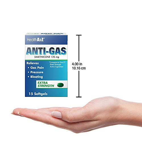 HealthA2Z AntiGas, Compare to Gas X Extra Strength Active Ingredient