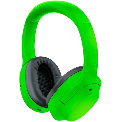 Razer Opus X - Kabellose Kopfhörer mit niedrigen Latenzen und ANC-Technologie (Wireless Headset, Bluetooth 5.0, bis 40 Stunden Akku, Mikrofon, Umgebungsmodus) Grün