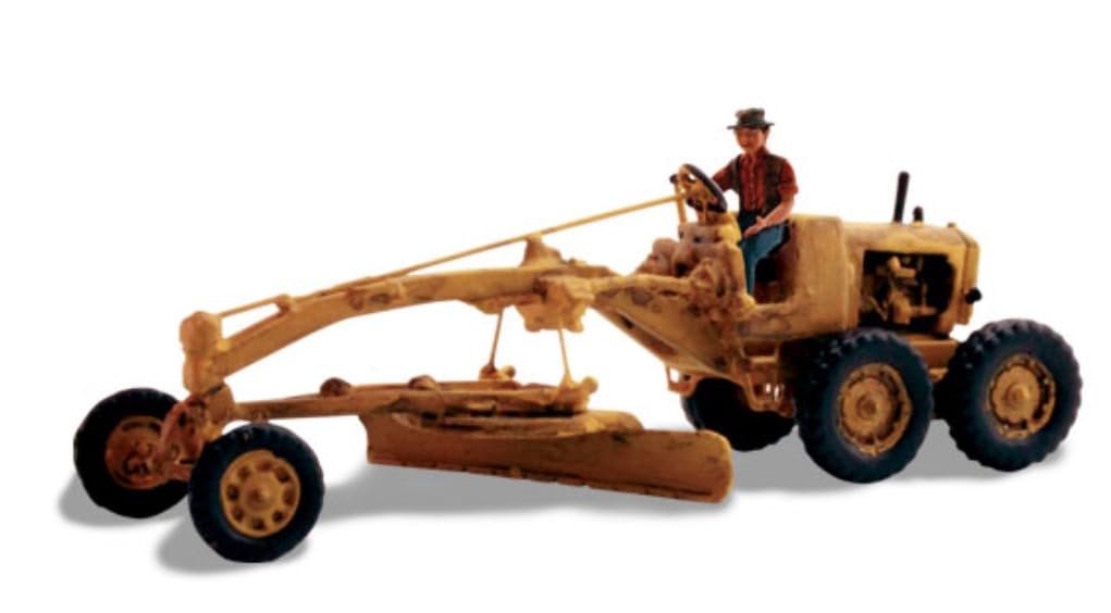Woodland Scenics AS5560 Construction Machine with Plough Road Construction Gauge HO H0 1:87 Gradys Grader