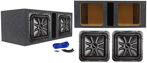 (2) 45L7R102 10" 2000w L7R Car Subwoofers Solo-Baric Subs+Enclosure Box