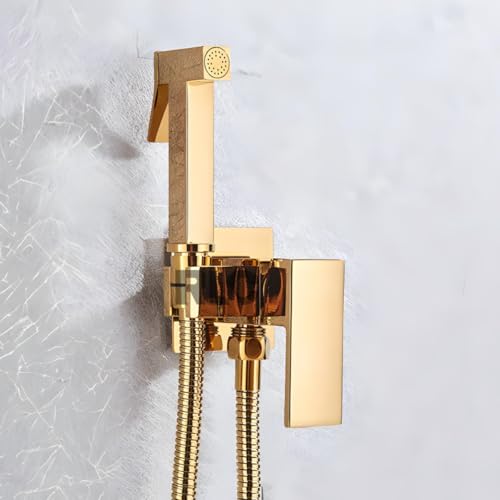 Ducha Higiênica Gold Brilhante Monocomando Lavabo Luxo