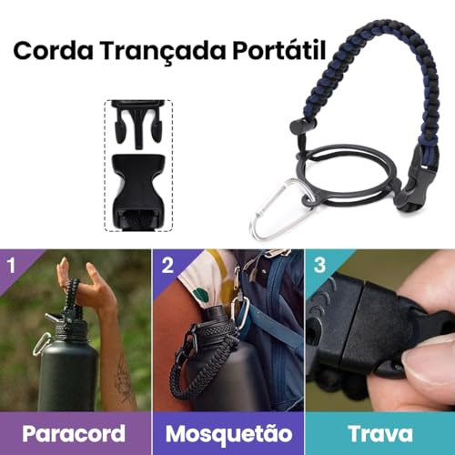 MODUS Garrafa Térmica Esportiva De Aço Inoxidável Com Isolamento A Vácuo De 950ML (Azul)